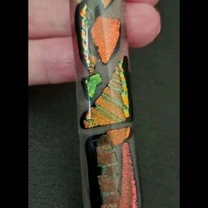 Colorful Abstract Glass Pendant